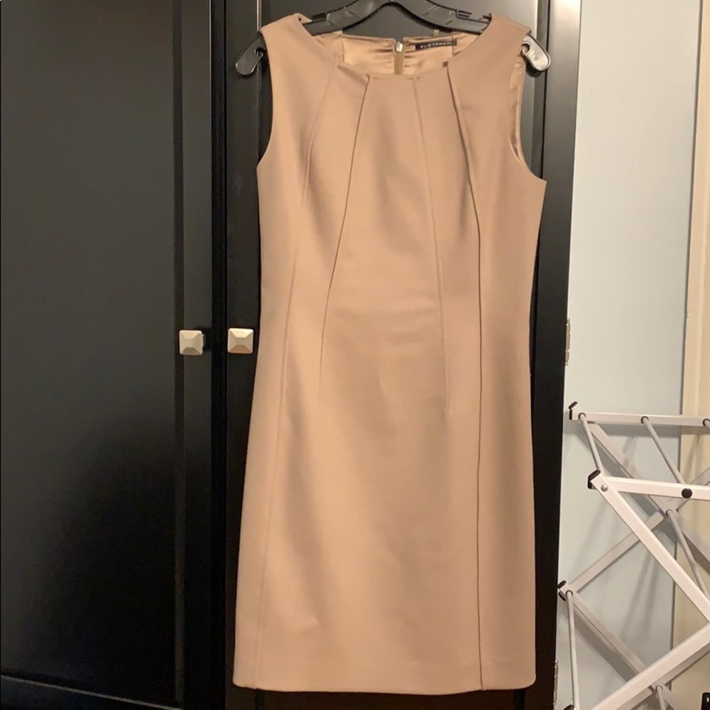 Elie Tahari tan dress
